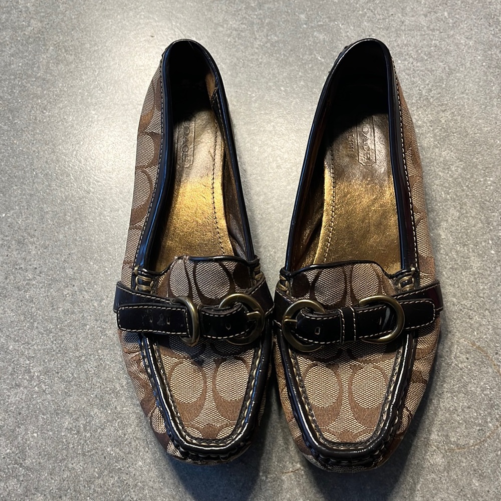 Coach Brown Signature Loafers